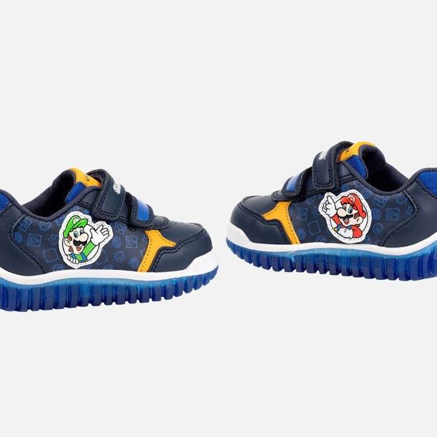 Geox Lightyloo Super Mario Kids Low-Cut Light-Up Sneaker