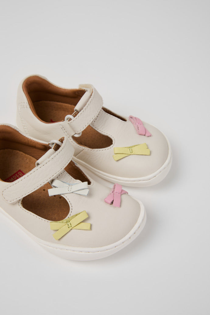 Camper Twins Kids' Multicolor Leather Closed Sandals with Hook-and-Loop