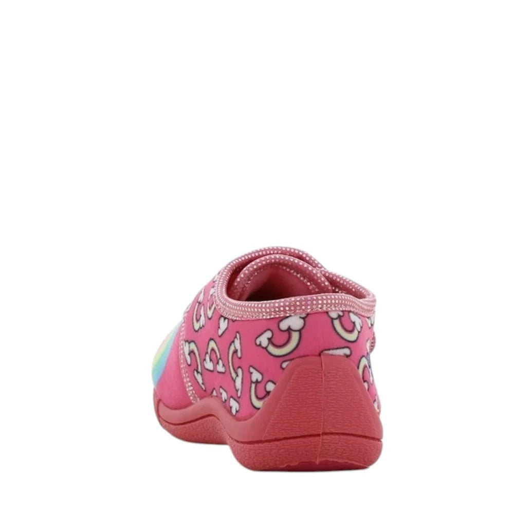 Disney Girls' Cozy Fuchsia Light-Up Unicorn Magic Slippers with Soft Sole 000455