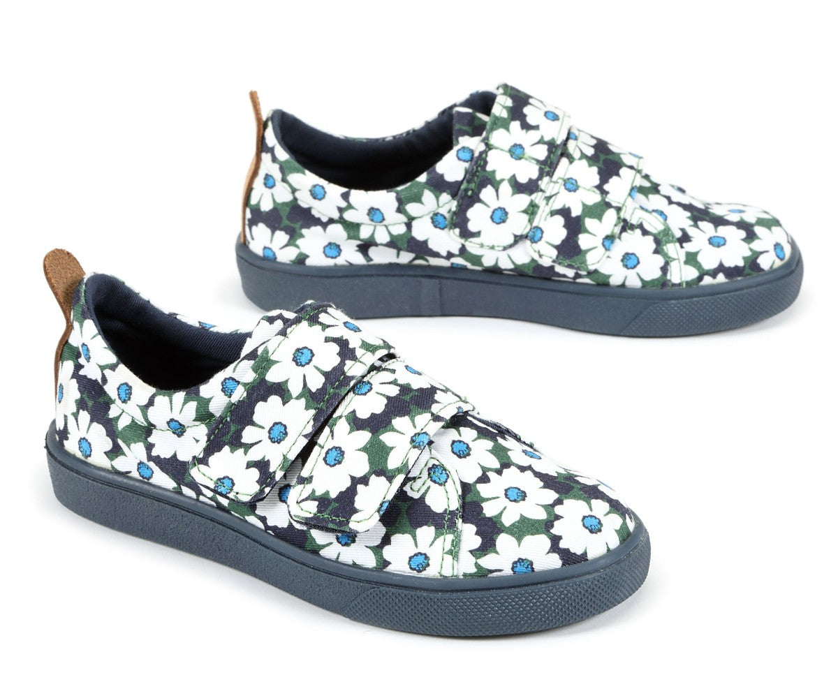 Moonie's Walker Daisy Dark Denim Kids Slip-On Shoes