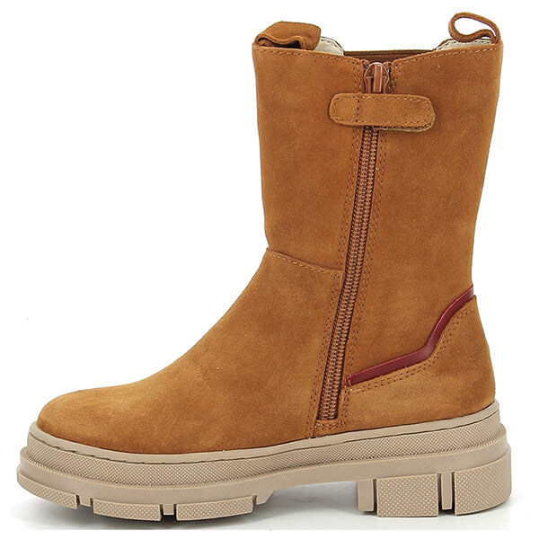 girls Leather Ankle Boots with Rubber Sole - Kick Goz 947280
