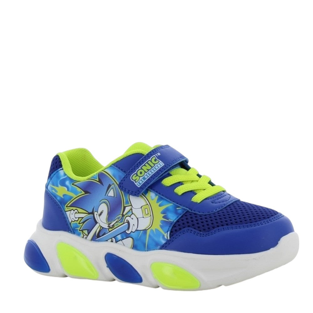 Sonic Blue LED Kids Athletic Shoe Size 25-33