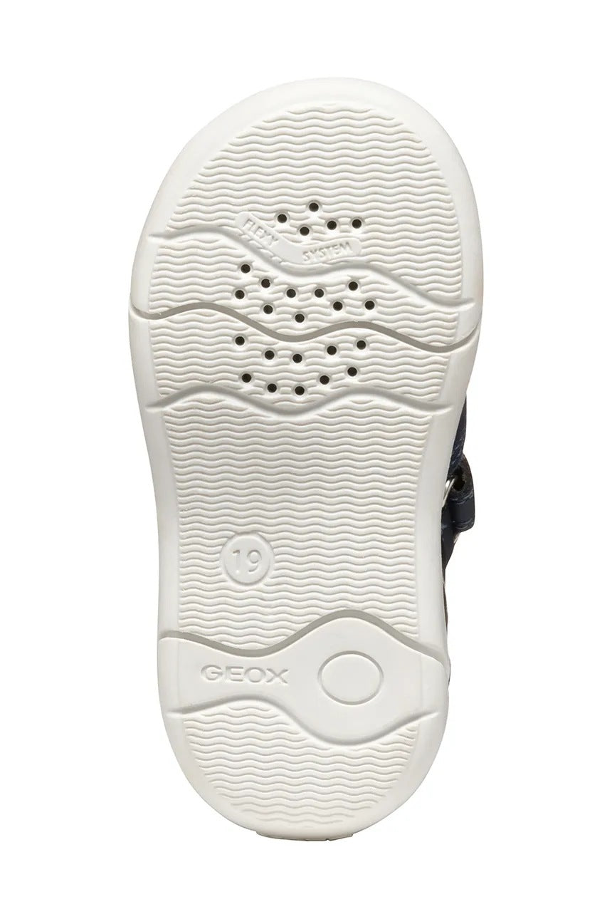 Geox ZAPITO Kids' Navy Blue Breathable Sandals with Flexy System & Velcro Closure