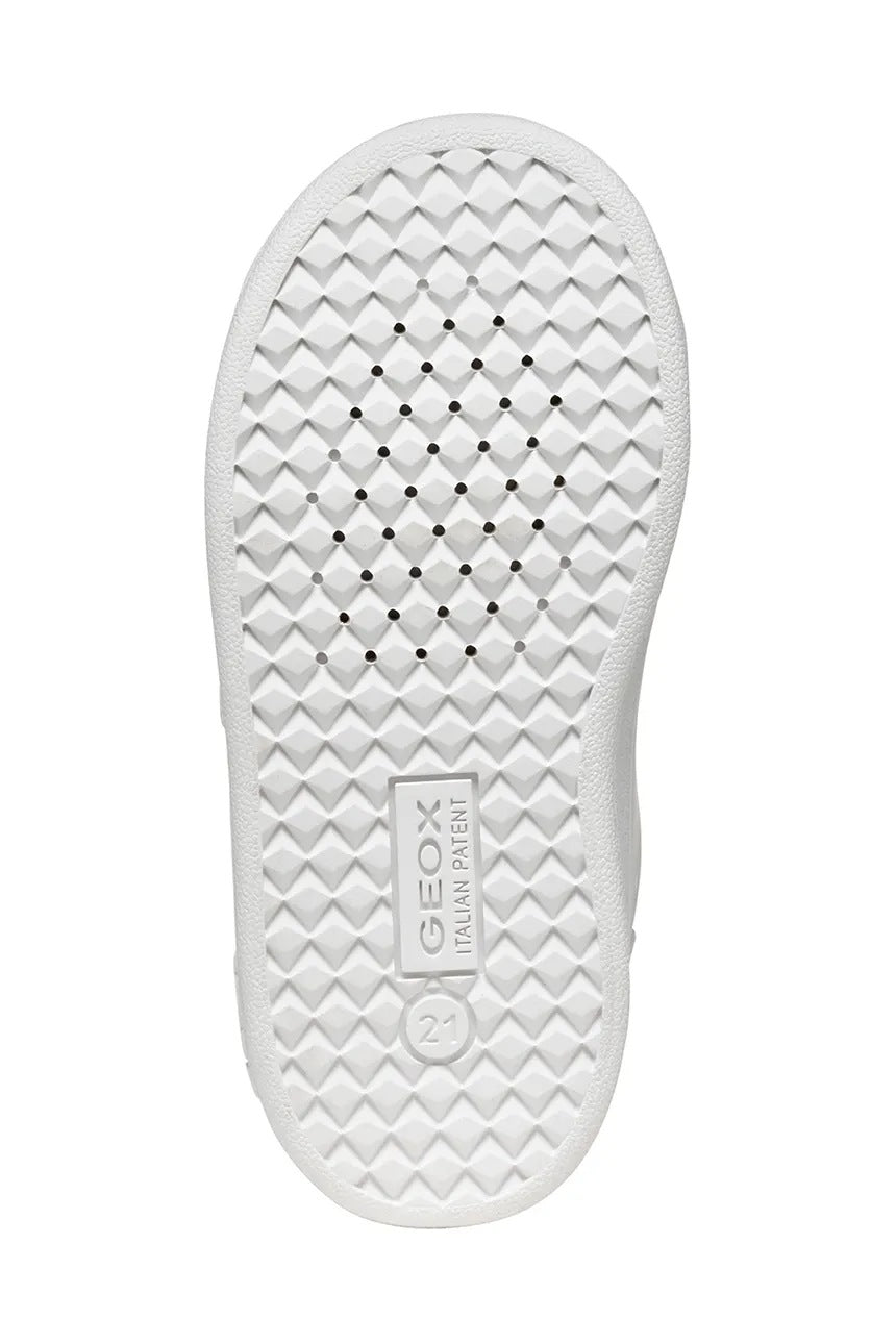 Geox ECLYPER Kids Breathable Pink Sneakers with Velcro Straps