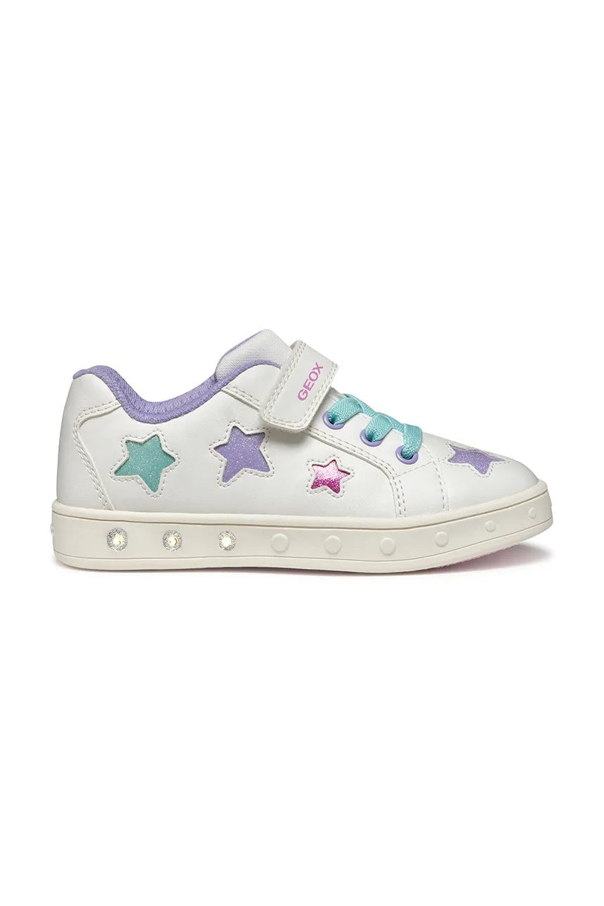 Geox girls' Breathable Light-Up Sneakers J558WB