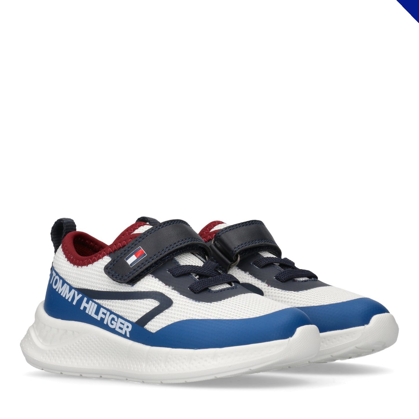 Tommy Hilfiger Kids' Durable Logo Mesh Lace-Up Trainers T1B9-34110-1843