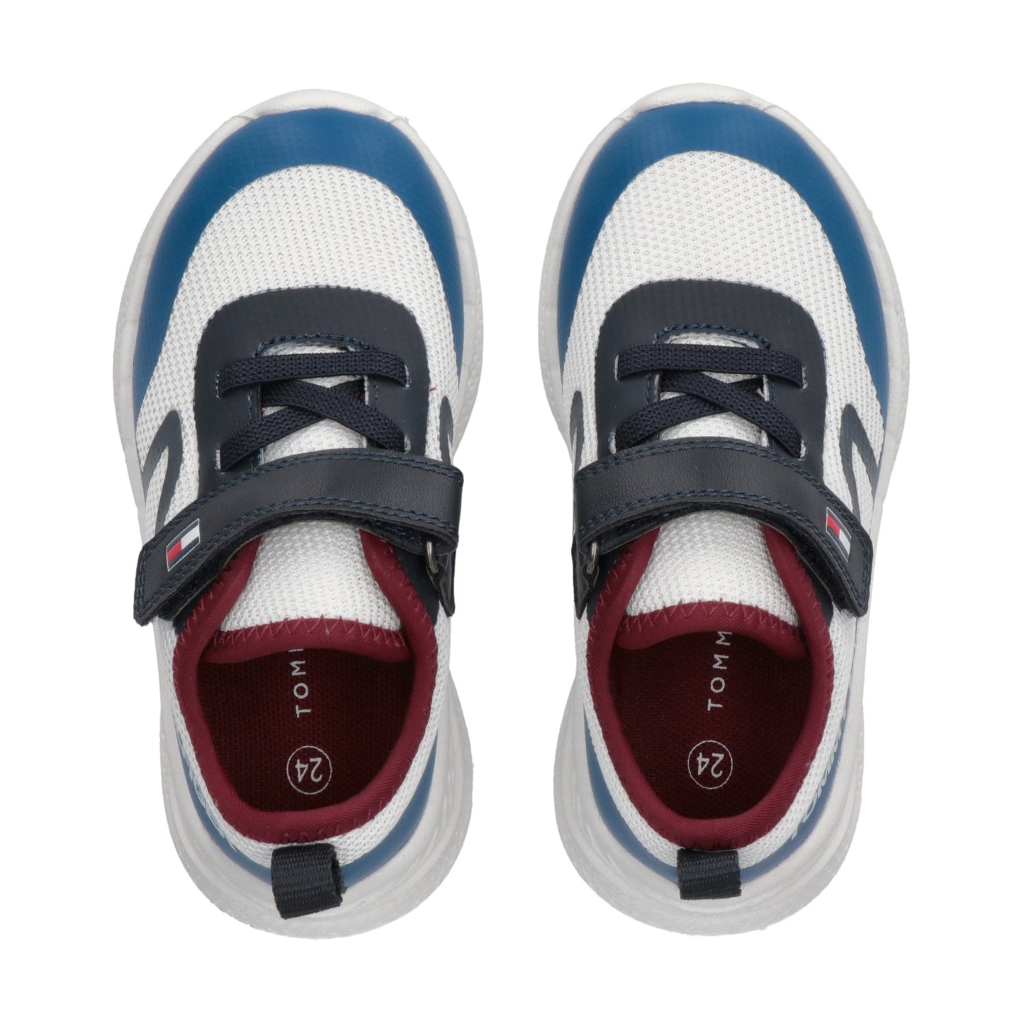 Tommy Hilfiger Kids' Durable Logo Mesh Lace-Up Trainers T1B9-34110-1843