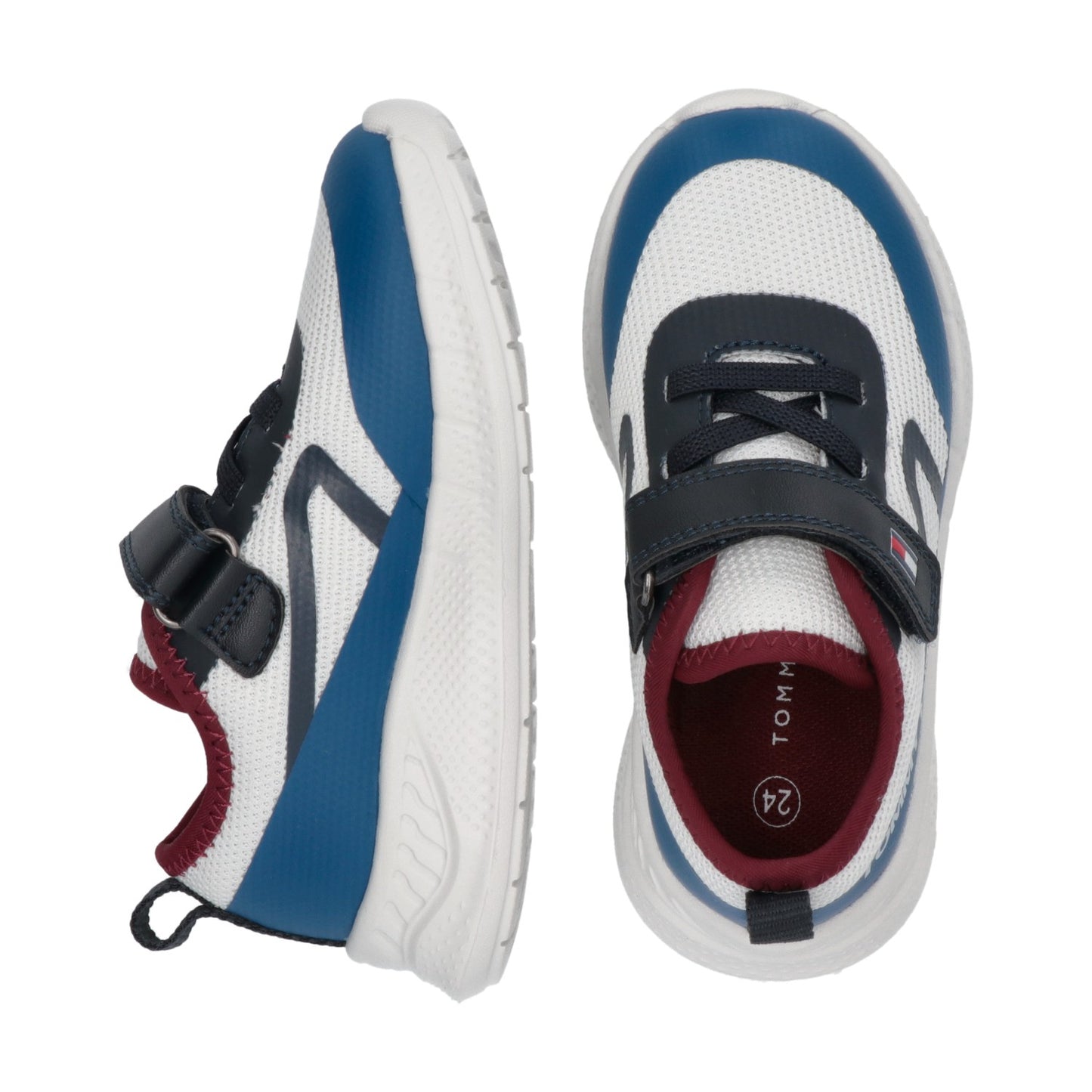 Tommy Hilfiger Kids' Durable Logo Mesh Lace-Up Trainers T1B9-34110-1843