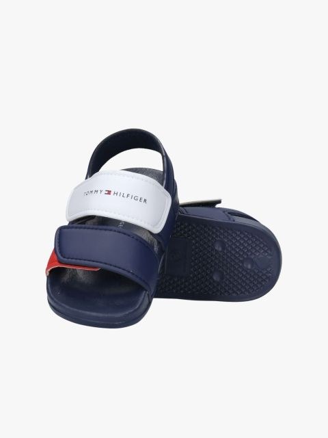 Tommy Hilfiger Kids' Logo Hook and Loop Sandals: Comfortable, Stylish, Easy-Wear Design