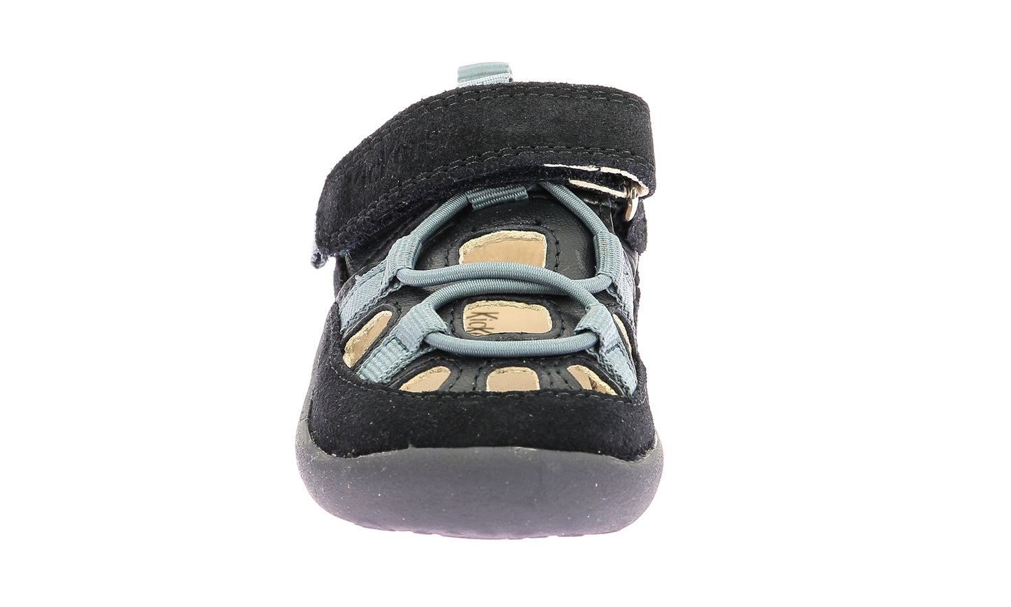 Kickers Frony Kids Durable Closed-Toe Adventure Sandals with Hook-and-Loop