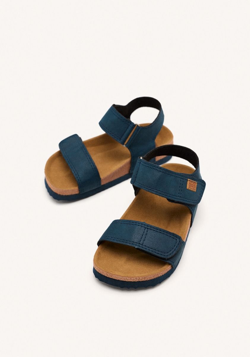 Kids' Navy Blue Bio Flip Flops Tredegar: Water-Resistant, Adjustable, Super Light Sandals