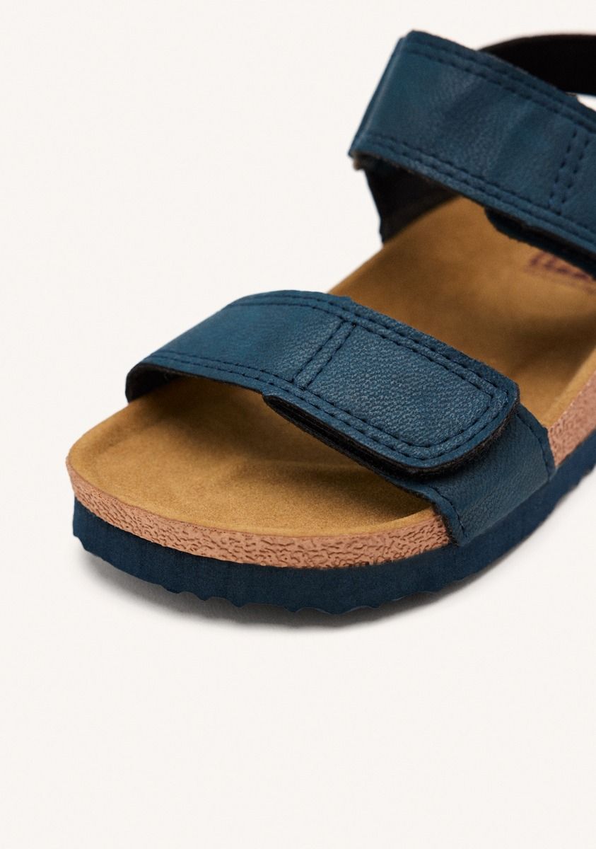 Kids' Navy Blue Bio Flip Flops Tredegar: Water-Resistant, Adjustable, Super Light Sandals