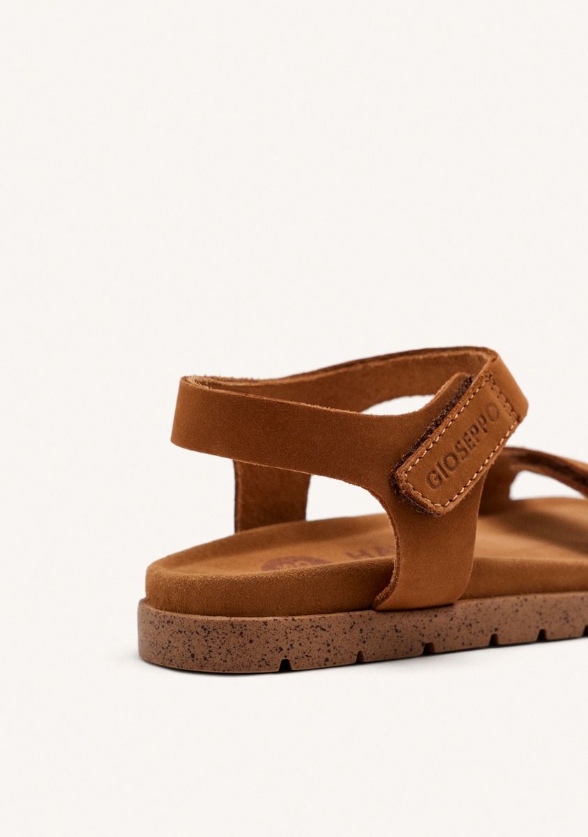 Gioseppo Bude Kids Leather Sandals with Adjustable Straps and Bio-Type Sole