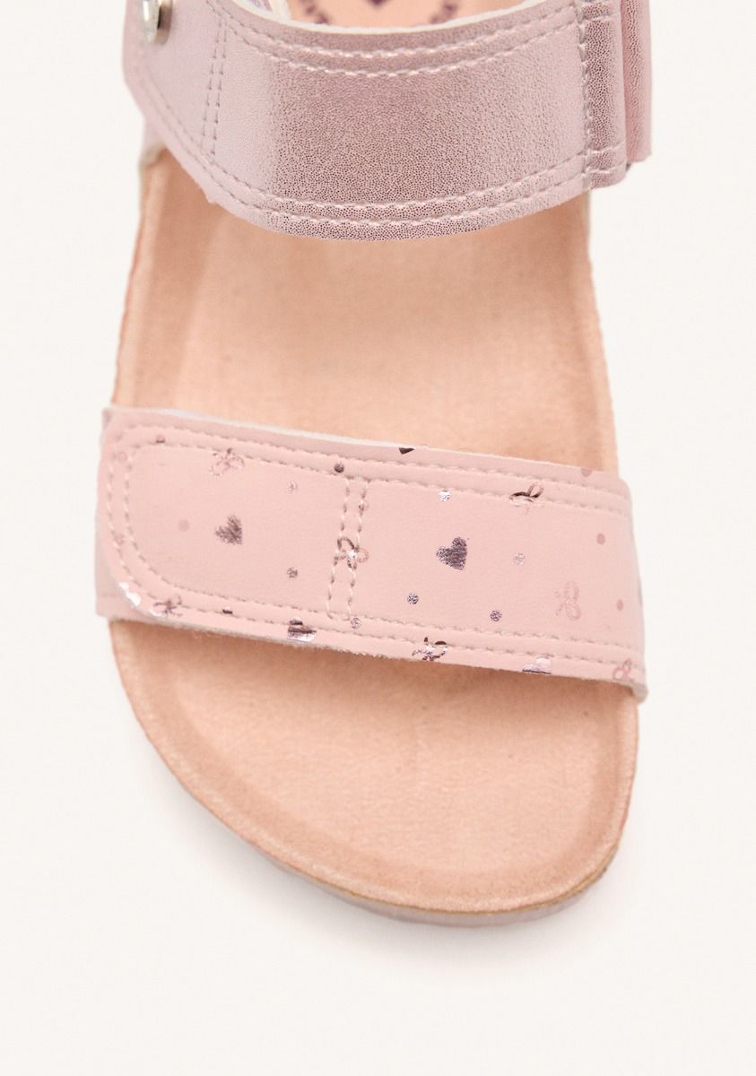 Comfortable Bio-Style Sandals with Shiny Finish and Adjustable Straps for Kids