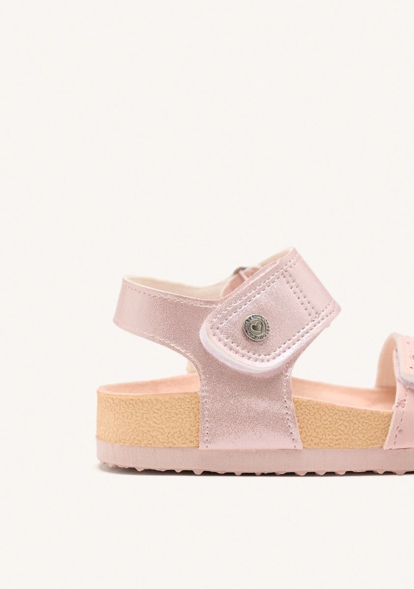 Comfortable Bio-Style Sandals with Shiny Finish and Adjustable Straps for Kids