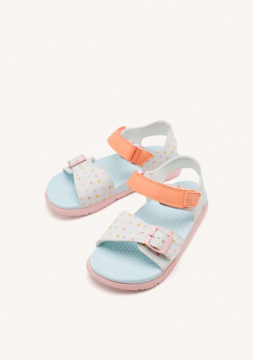 Gioseppo Billerica Trekking Style Polka Dot Sandals for Kids, Multicolor