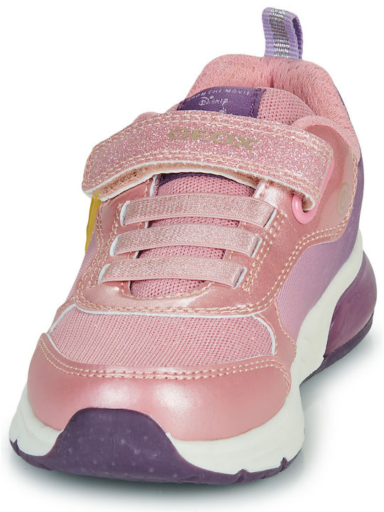 Geox Girl Light-Up Sneakers with Disney Princess Asa Design J458VA