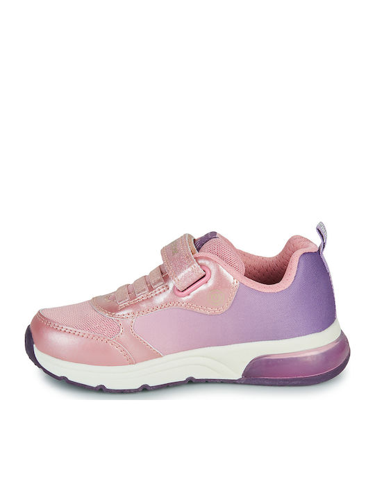 Geox Girl Light-Up Sneakers with Disney Princess Asa Design J458VA