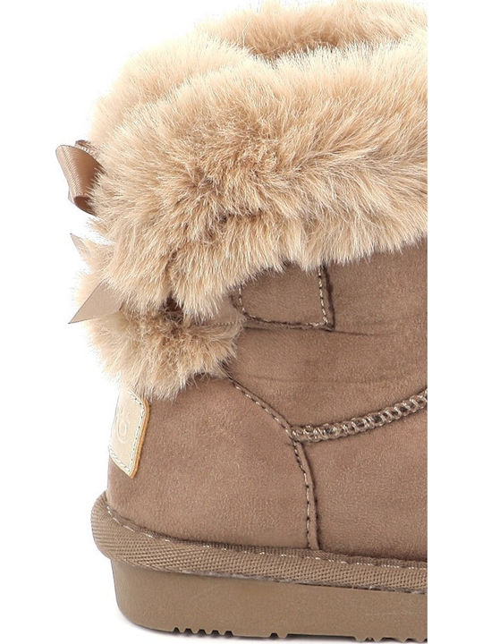 Conguitos Kids Waterproof Ankle Boots Brown Faux Fur Lined Warm Winter Shoes
