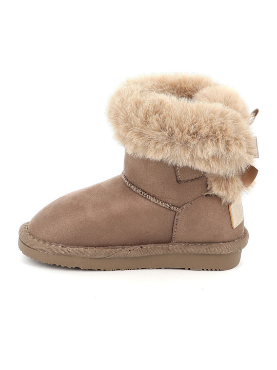 Conguitos Kids Waterproof Ankle Boots Brown Faux Fur Lined Warm Winter Shoes