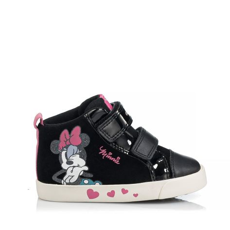 Geox B Kilwi Girl Minnie Mouse Black/Old Rose Kids' Casual Shoes