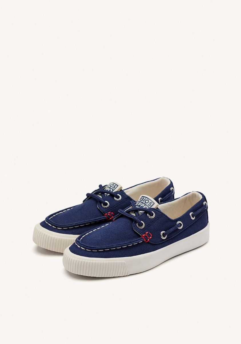 Sporty Nautical Style Navy Blue Shoes for Boys and Girls - Licata