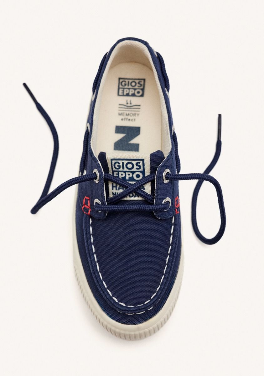 Sporty Nautical Style Navy Blue Shoes for Boys and Girls - Licata