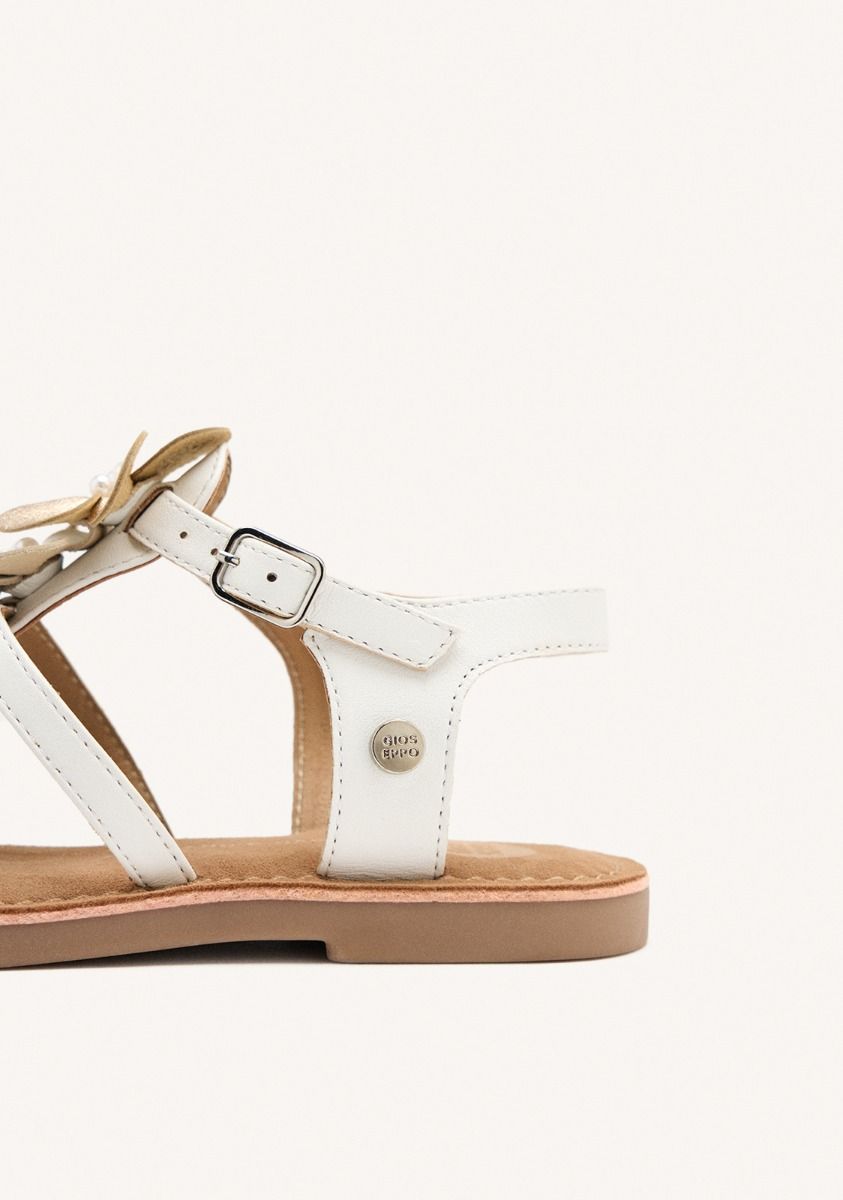 Elegant Greek-Style Leather Flower Sandals for Women - Stylish Summer Footwear