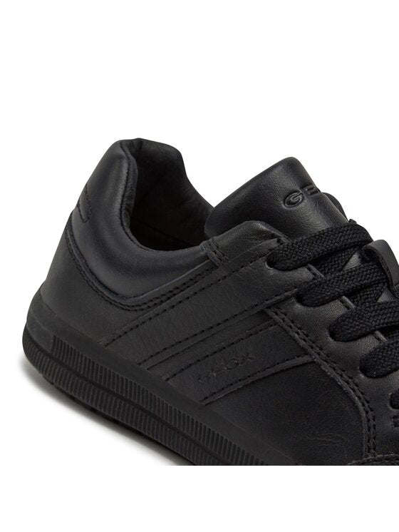 Geox Kids' J Arzach Black Breathable Low-Top Athletic Sneakers for Boys