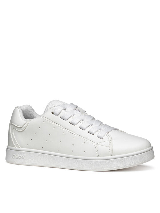 Geox Eclyper J55LSB Boys' White Lightweight Breathable Athletic Sneakers