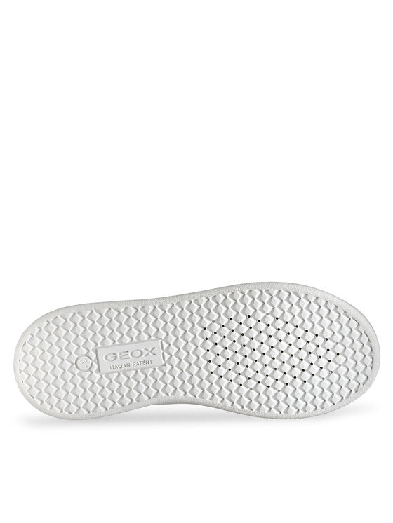 Geox Eclyper J55LSB Boys' White Lightweight Breathable Athletic Sneakers