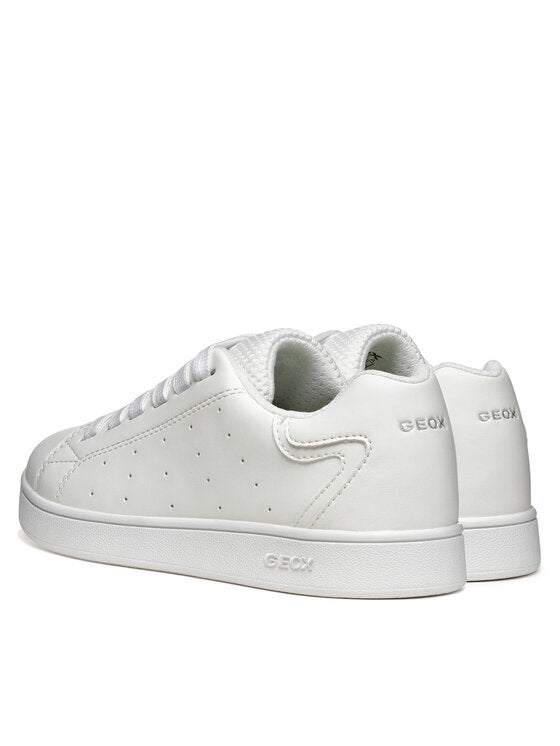 Geox Eclyper J55LSB Boys' White Lightweight Breathable Athletic Sneakers