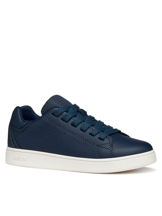 Geox Boys' J Eclyper J55LSB Breathable Dark Blue Athletic Sneakers