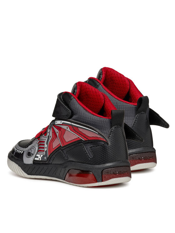 Geox J Inek Boy Black Athletic Sneakers: Breathable, Durable, Stylish Kids' Footwear