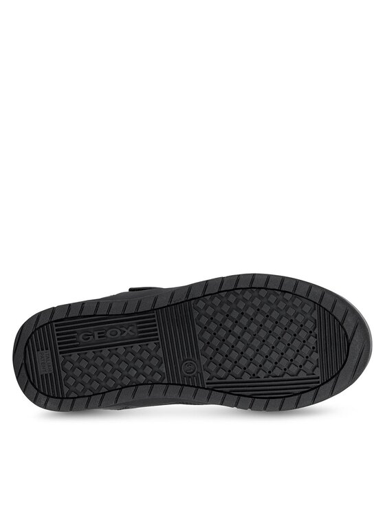 Geox J Perth Boy Breathable Black Athletic Sneakers for Active Kids