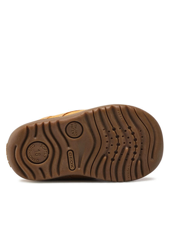 Geox B Macchia Kids' Brown Ankle Boots - Breathable, Comfortable, Durable