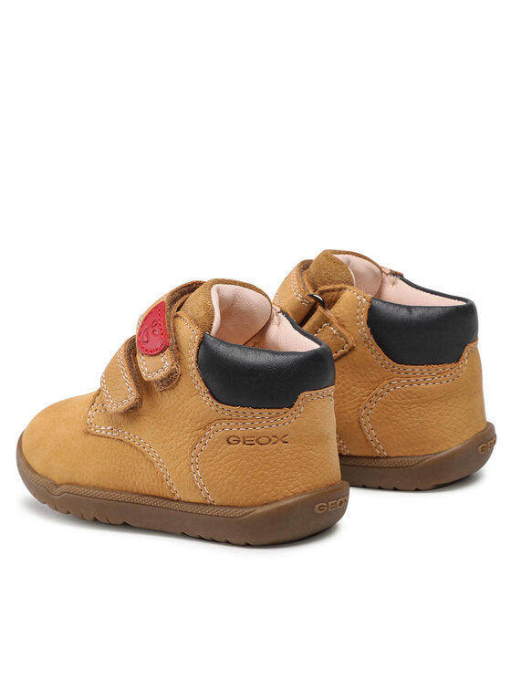 Geox B Macchia Kids' Brown Ankle Boots - Breathable, Comfortable, Durable