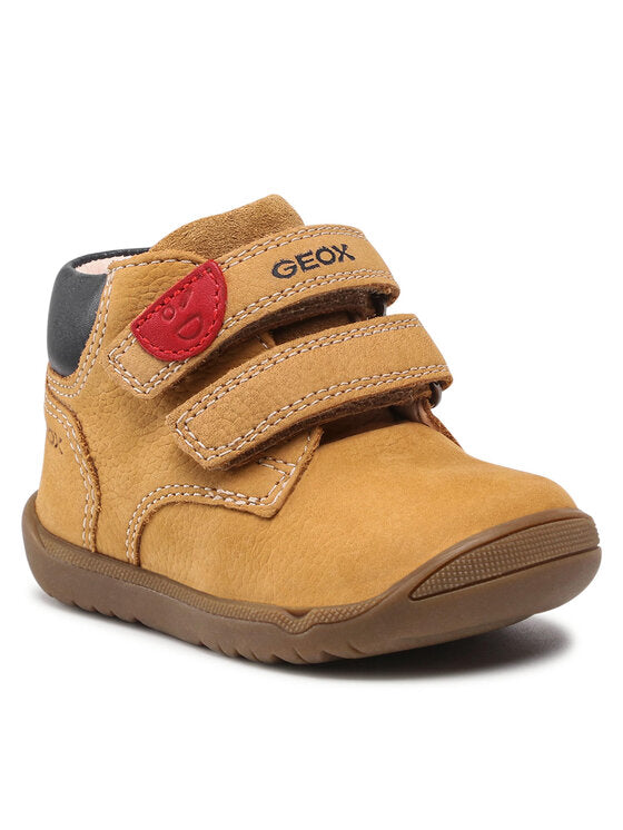 Geox B Macchia Kids' Brown Ankle Boots - Breathable, Comfortable, Durable