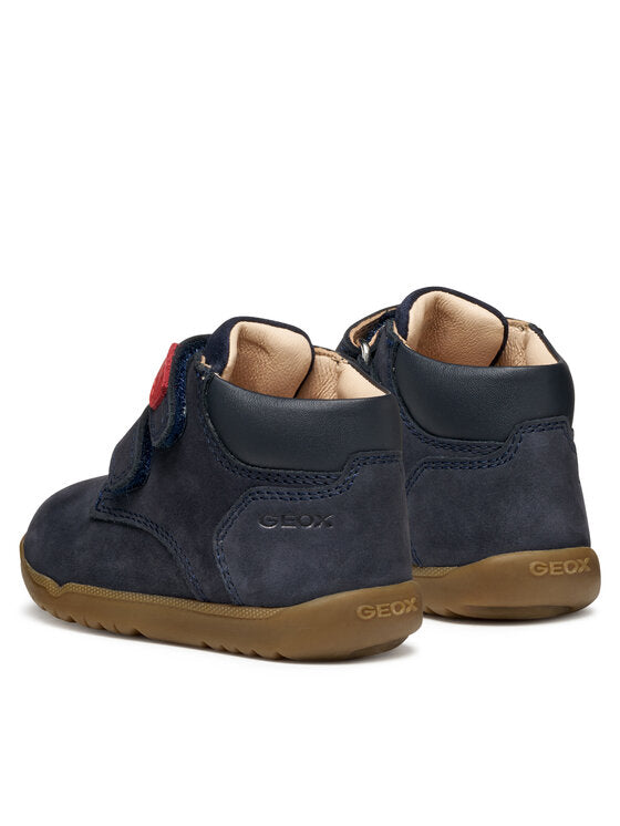 Geox B Macchia Kids Dark Blue Ankle Boots B164NC Breathable