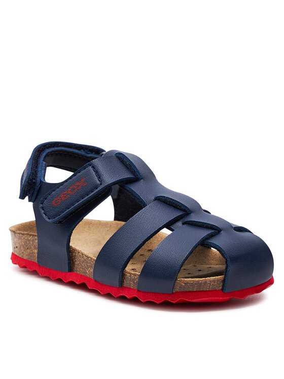 Geox Chalki Boy Sandals: Dark Blue B452QA Lightweight Summer Footwear for Kids