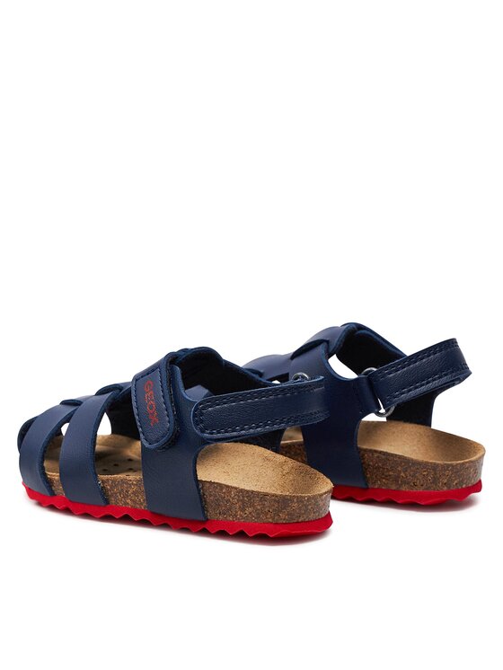 Geox Chalki Boy Sandals: Dark Blue B452QA Lightweight Summer Footwear for Kids