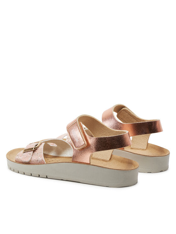 Geox J Sandal Costarei Girls' Pink Breathable Summer Comfort Sandals