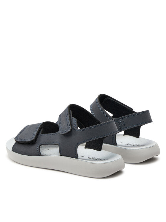 Geox Kids' Lightfloppy J45GQE Dark Blue Adjustable Breathable Comfort Sandals