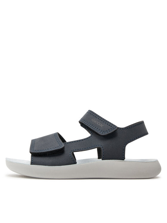 Geox Kids' Lightfloppy J45GQE Dark Blue Adjustable Breathable Comfort Sandals
