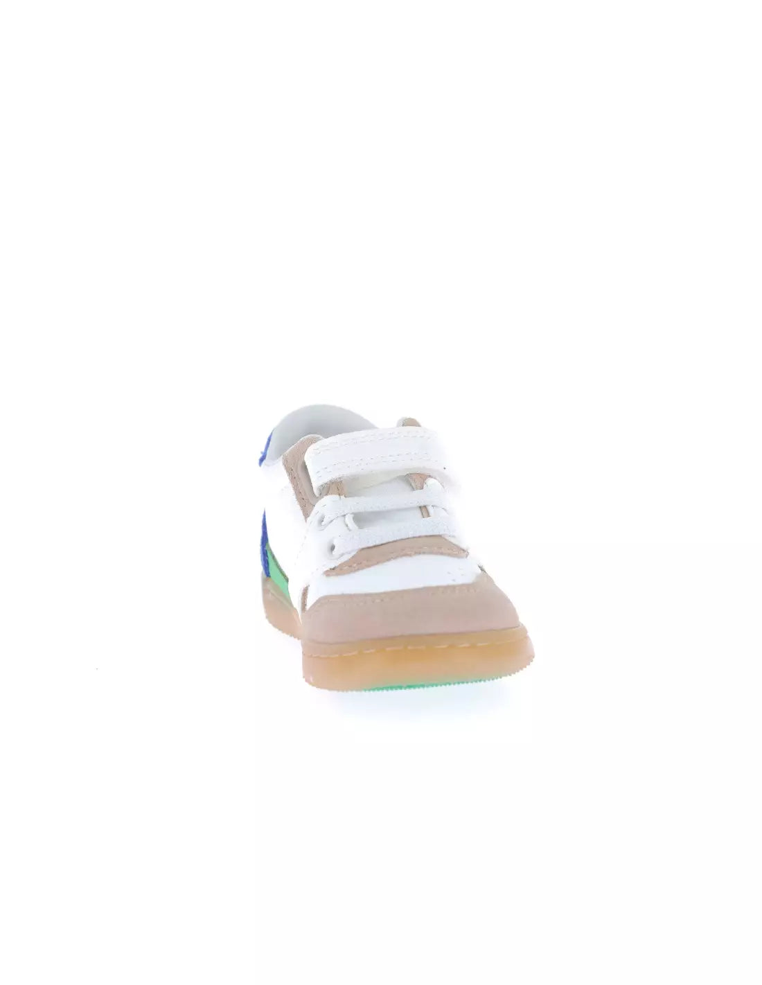 Kickers Kickbuvar Boys' White Beige Blue Green Casual Sneakers