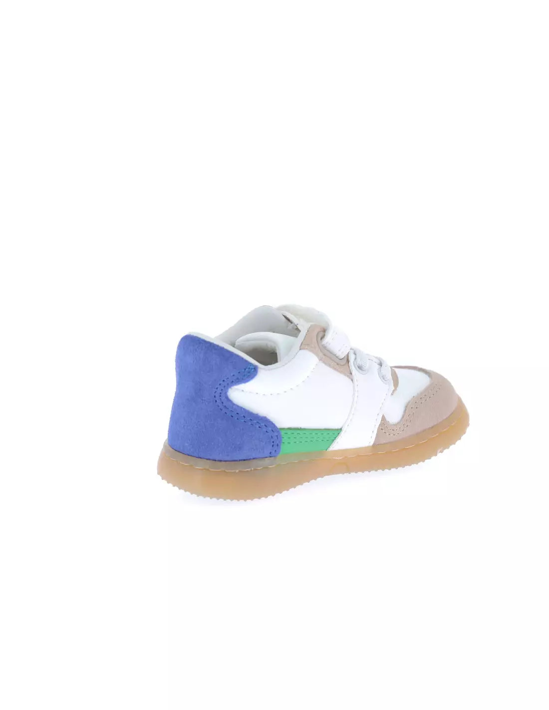 Kickers Kickbuvar Boys' White Beige Blue Green Casual Sneakers