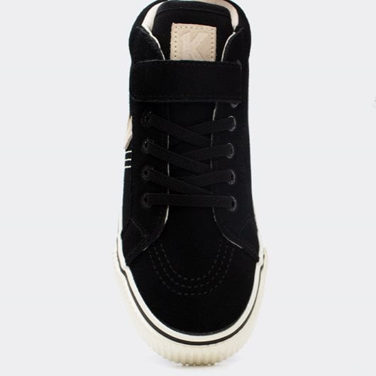 Kickers Kickslida Kids Black Velcro Sneakers Anatomic Design Boys' Casual Shoes