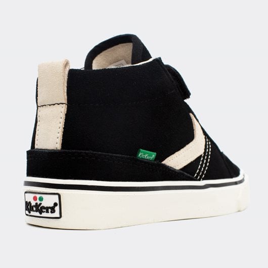 Kickers Kickslida Kids Black Velcro Sneakers Anatomic Design Boys' Casual Shoes