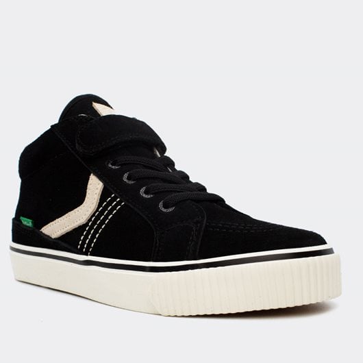 Kickers Kickslida Kids Black Velcro Sneakers Anatomic Design Boys' Casual Shoes