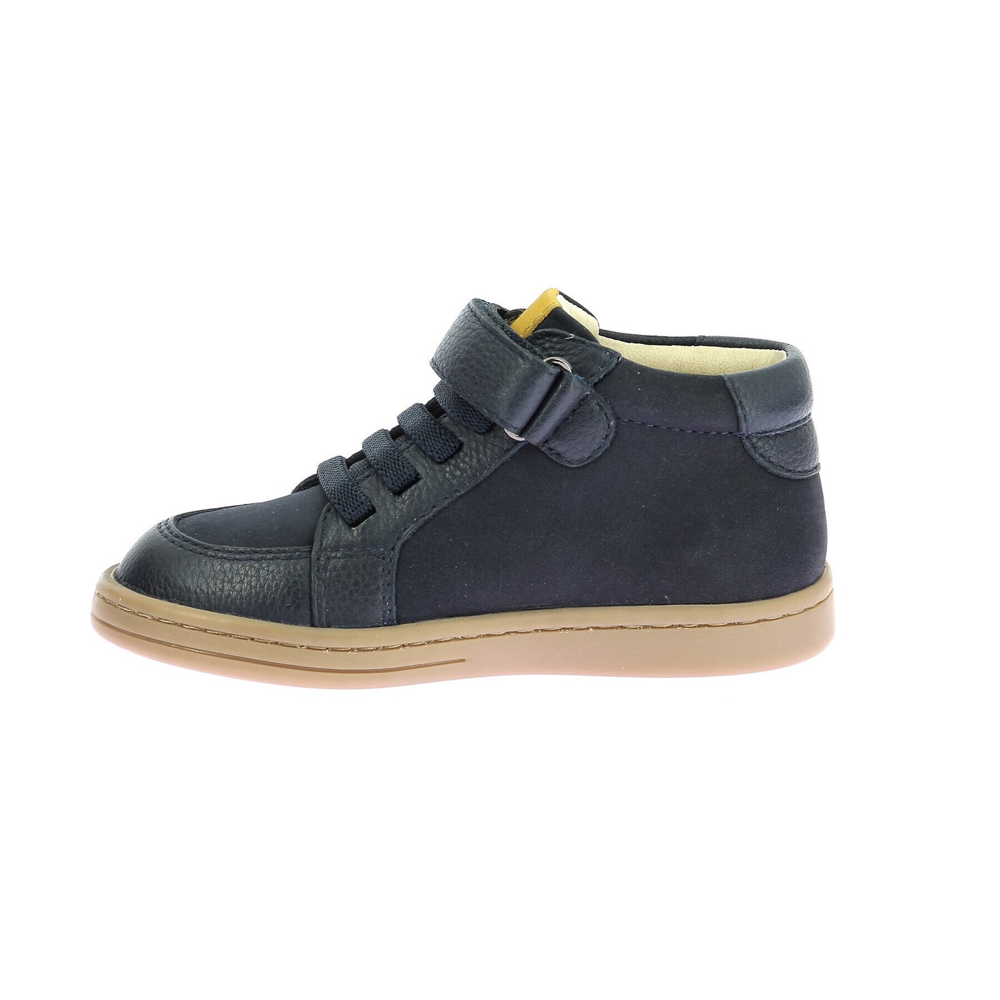 Kickers Tackstari Marine Blue Leather Baby Boy Lace-Up Booties